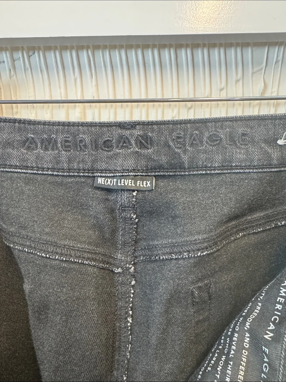 American Eagle Outfitters Men's Dark Gray Skinny Jeans N0554